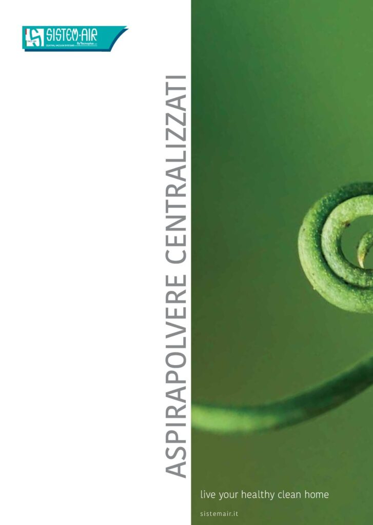 Copertina del catalogo Aspirapolvere centralizzato