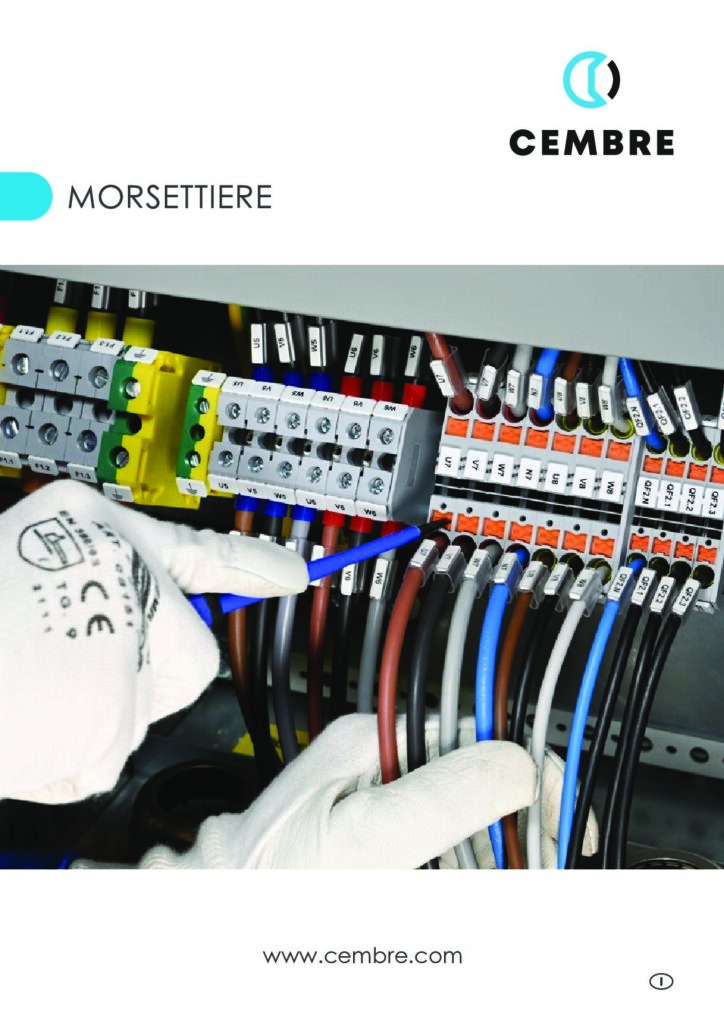 Copertina del catalogo Catalogo morsettiere