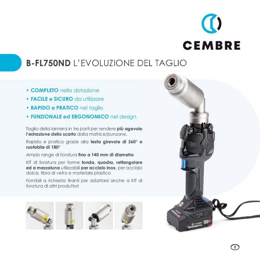 Copertina della brochure B-FL750ND – L’evoluzione del taglio