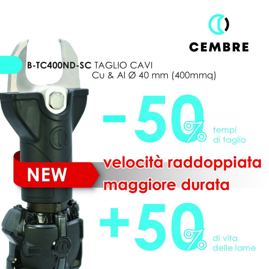 Copertina della brochure B-TC400ND-SC – Tagliacavi Ø Cu e Al 40 mm