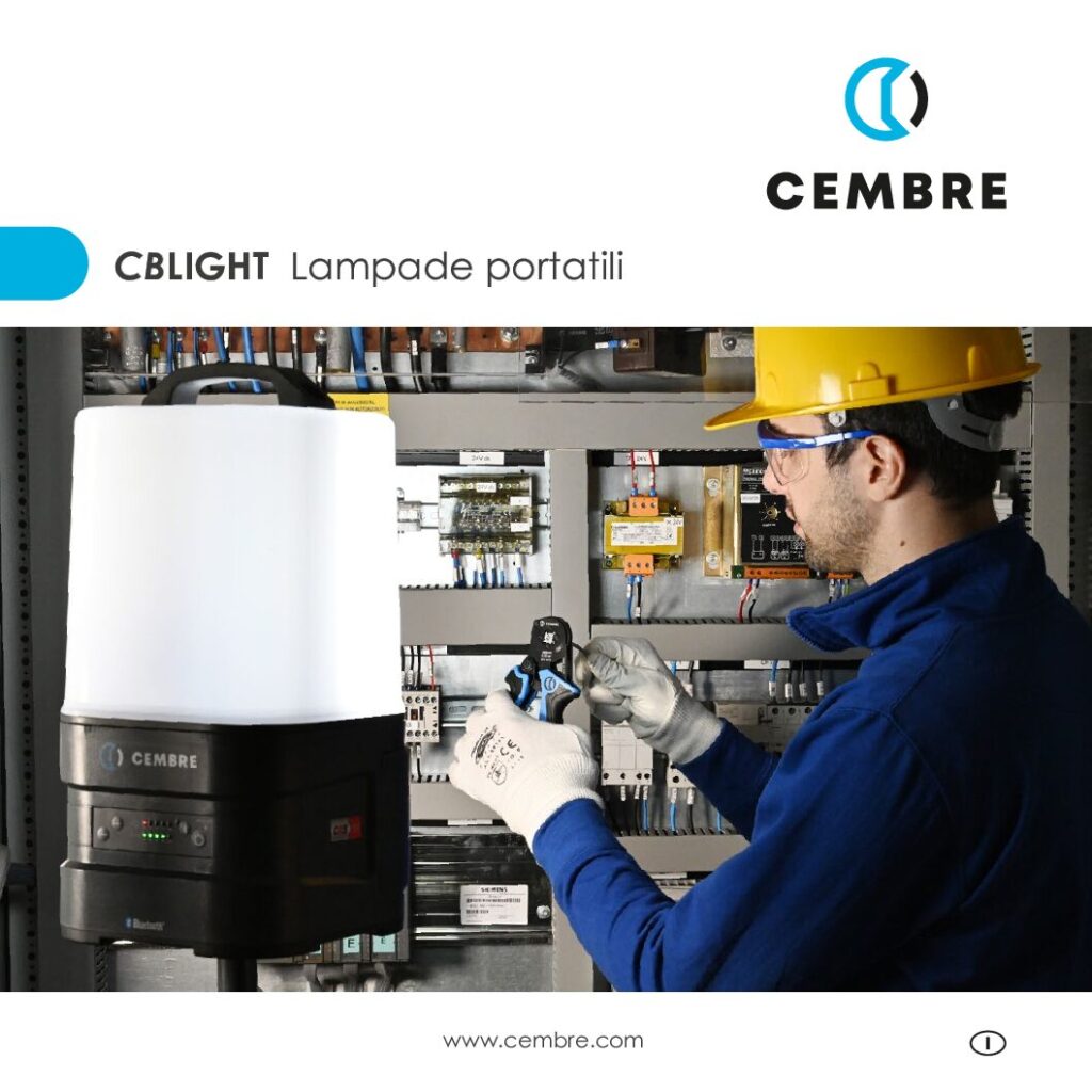 Copertina della brochure CBLIGHT – Lampade portatili